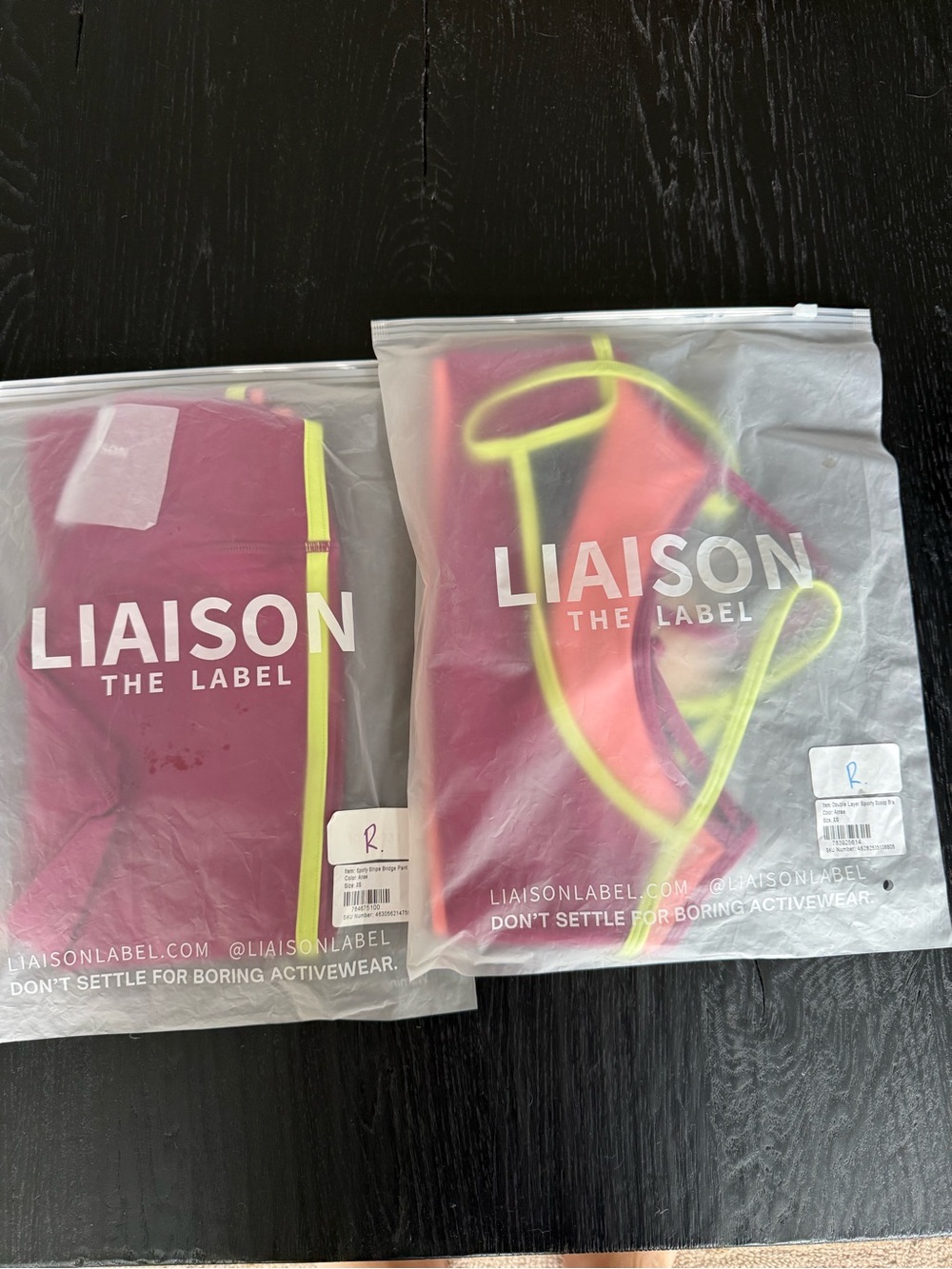 Women’s Pink Tank Top with Neon Trim xs arrae liasion set